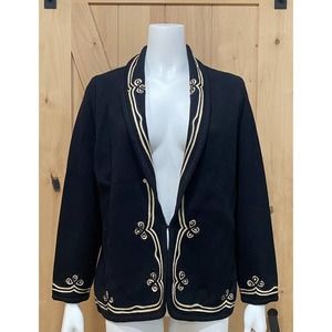 Black Blazer Jacket Women's Size OX